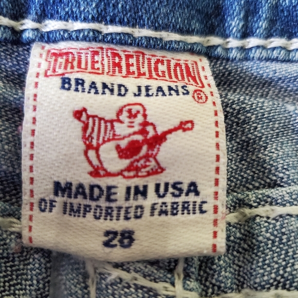True Religion Womens Knee Length Crop Jeans size 28 - Picture 5 of 5
